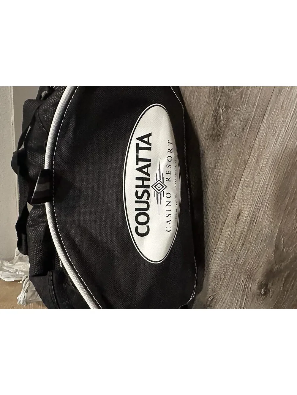 Coushatta Casino Resort Duffel Bag Black Souvenir Novelty
